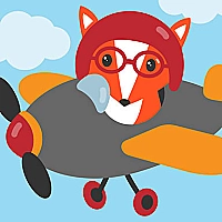 Cute Planes Coloring Game Cover