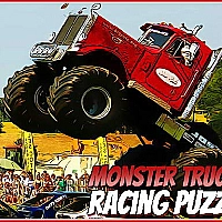 Monster Trucks Racing Puzzle Game Cover