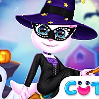 Cat Girl Halloween Preparation Game Cover