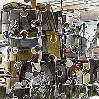 Junk Trucks Jigsaw Game Cover