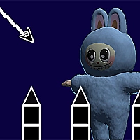 Labubu Geometry Dash Game Cover