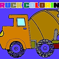 Trucks Coloring Book Game Cover