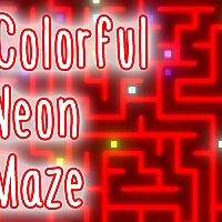 Colorful Neon Maze Game Cover