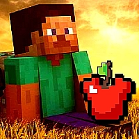 Minecraft Apple Shooter Game Cover