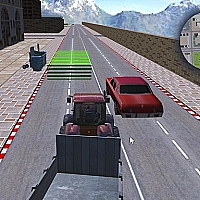 Tractor Driving Garbage collect Game Cover