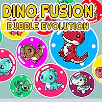 Dino Fusion Bubble Evolution Game Cover