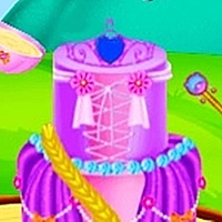 Princess Dress Cake - Fondant Cakes Game Cover