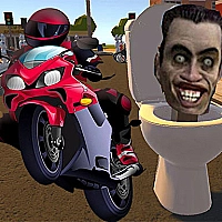 Skibidi Toilet Moto Bike Racing Game Cover
