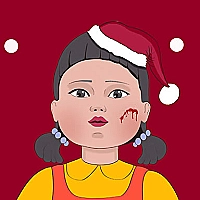 Squid Christmas Coloring Game Cover