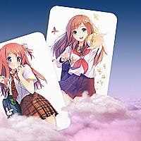 Anime Girl Card Match  Game Cover