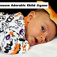 Halloween Adorable Child Jigsaw Game Cover
