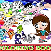 Coloring Book for Littlest Pet Shop Game Cover