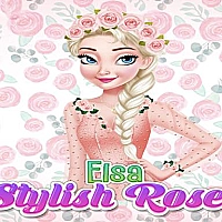 Elsa Frozen Stylish Roses Game Cover