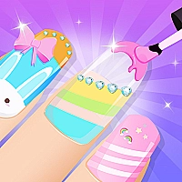 Girls Fun Nail Salon Game Cover