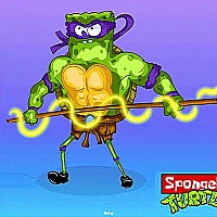 spongebob turtles Game Cover