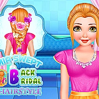 Mia Swept-Back Bridal Hairstyle Game Cover