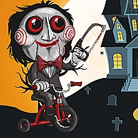 Scary Faces Jigsaw Game Cover