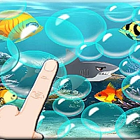 Floating bubbles - Blue Ball 4 Game Cover