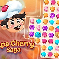 Papa Cherry Blast Saga Game Cover