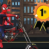 Spider Man Motorbike Game Cover