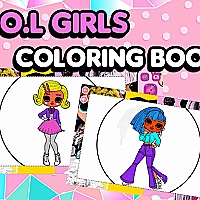 L.O.L OMG Girls Coloring Book Game Cover