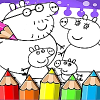 Peppa Pig Coloring Book Game Cover