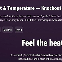 Physics: Heat Temperatuie Quiz Game Cover