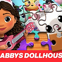 Gabbys Dollhouse Jigsaw Puzzle Game Cover