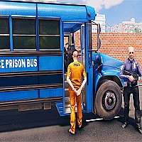 US - Police Bus Parking Game Cover