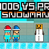 Noob vs Pro Snowman Game Cover