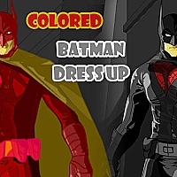 Colored Batman Dress Up Game Cover