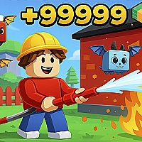 Obby: Working as a Firefighter Game Cover