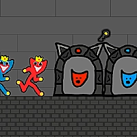 Red and Blue Stickman Huggy 2 Game Cover