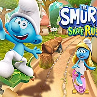 The Smufrs Skate Rush Game Cover
