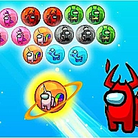 Among Us Bubble Shoot Puzzle Game Cover