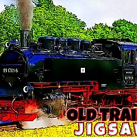 Old Trains Jigsaw Game Cover