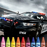Police Cars Coloring Game Cover