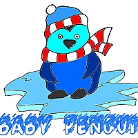 Baby Penguin Coloring Game Cover
