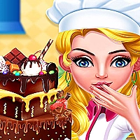 Chocolate cake cooking party Game Cover