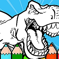 Coloring Dinos For Kids Game Cover