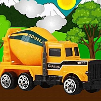 Construction Vehicles Jigsaw Game Cover