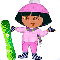 Dora Ski Dress up Game Cover