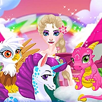 Elsa Magic Zoo Game Cover