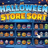 Halloween Store Sort Game Cover
