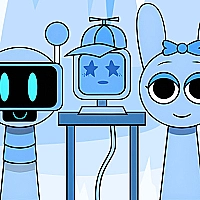 Huggy Mix Sprunki Music Box Game Cover