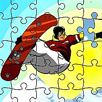 Snowboarder Freestyle Jigsaw Game Cover