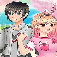 Anime High School Couple - First Date Makeover Game Cover