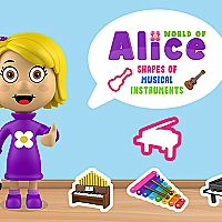 World of Alice   Shapes of Musical Instruments Game Cover