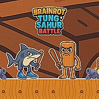 Brainrot Tung Sahur Battle Game Cover