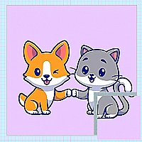 Cats and Dogs Puzzle Game Cover
